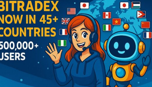 BitradeX Goes Global: Supported Countries, Expansion & 500,000+ Users in 2025