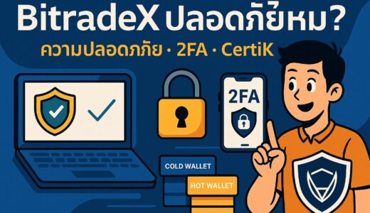 BitradeX ปลอดภัยไหม? ระบบรักษาความปลอดภัยและ 2FA