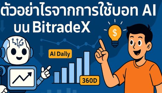 ตัวอย่างกำไรจากการใช้บอท AI บน BitradeX