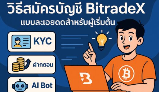 บทความ: วิธีสมัครบัญชี BitradeX แบบละเอียดสำหรับผู้เริ่มต้น