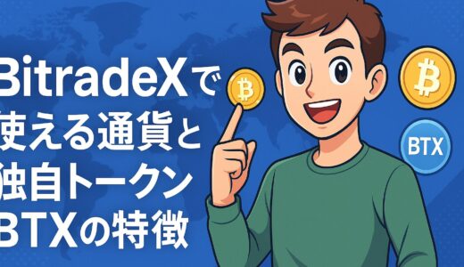 BitradeXで使える通貨と独自トークンBTXの特徴
