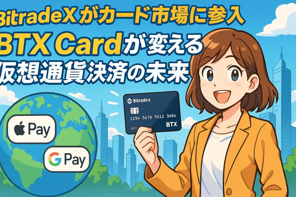 BitradeXがカード市場に参入し、仮想通貨決済の未来を変える展望を解説