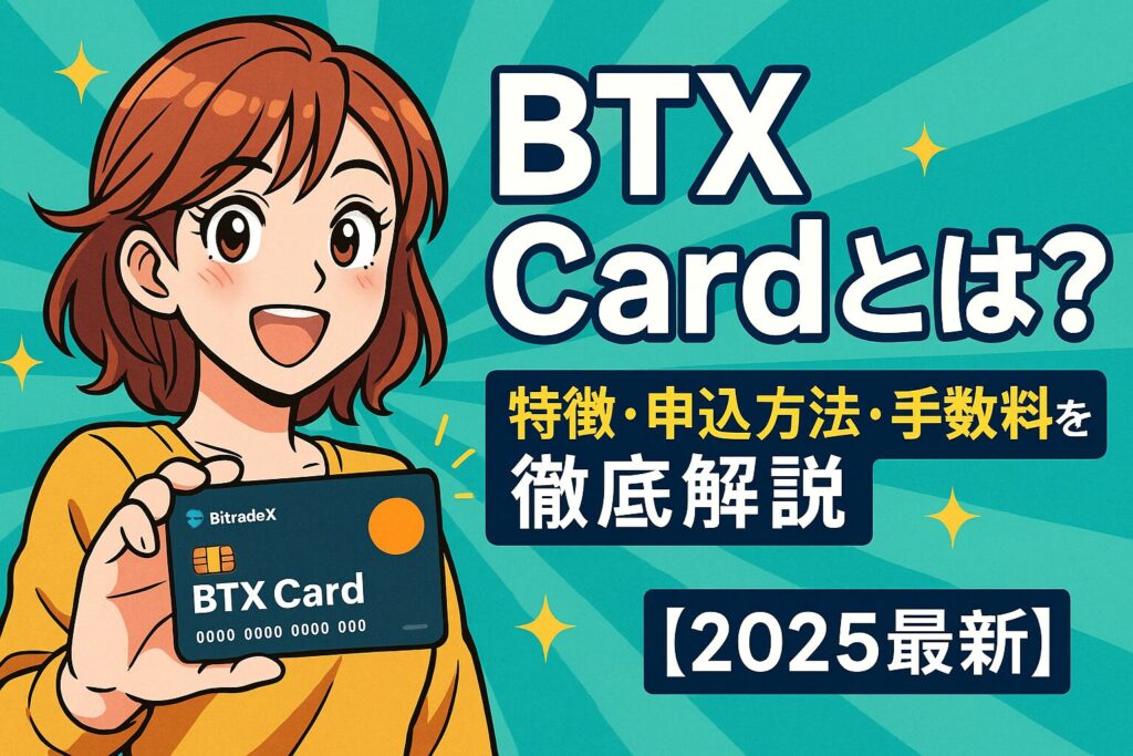 BitradeXのBTX Cardの特徴・申込方法・手数料を解説(2025年最新版)