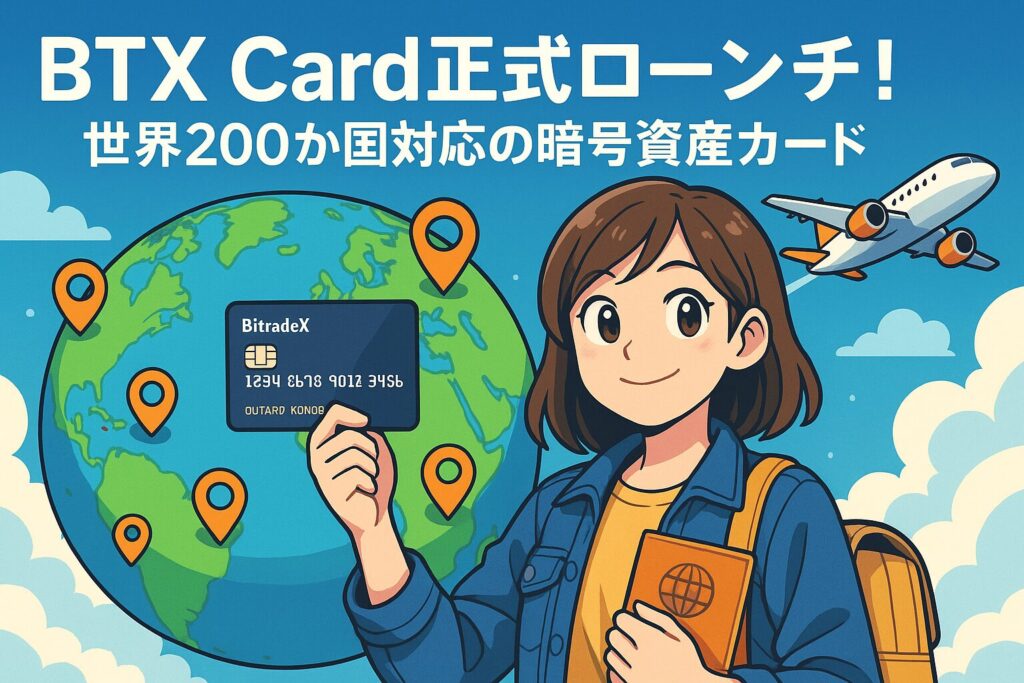 BitradeX BTX Cardが世界対応で正式ローンチされたことを紹介(2025年版)