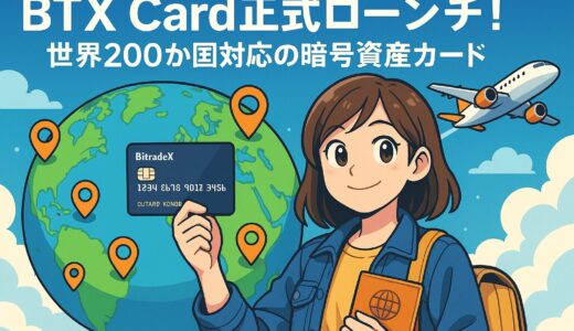 BTX Card正式ローンチ！世界200か国対応の暗号資産カード【2025最新】
