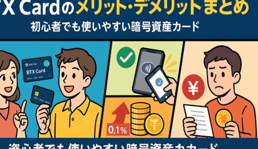 BTX Cardのメリット・デメリットまとめ｜初心者でも使いやすい暗号資産カード【2025】