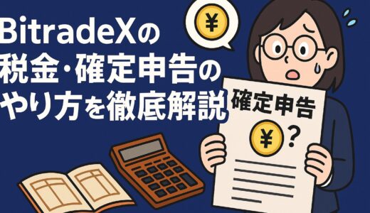 BitradeX（仮想通貨）の税金・確定申告のやり方を徹底解説