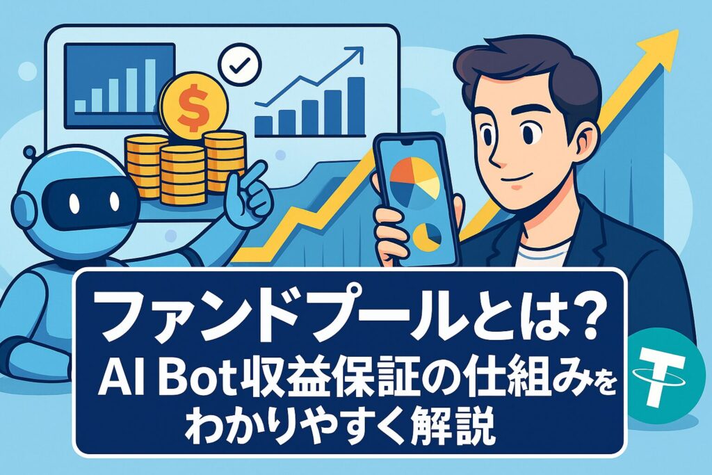 BitradeXのファンドプール機能を説明する記事のトップビュー画像。