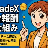 BitradeX紹介報酬とチーム報酬の仕組みを初心者向けに解説