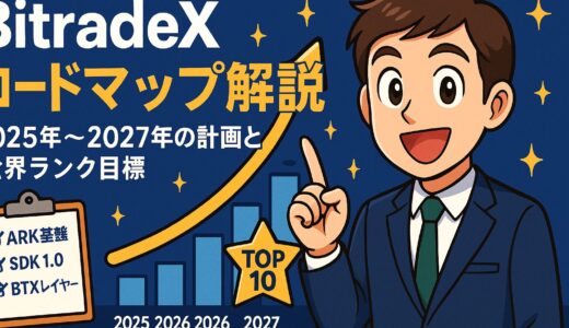 BitradeXのロードマップ解説｜2025年〜2027年の計画と世界ランク目標【完全版】